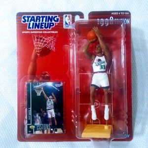 Grant Hill Pistons 1998 Starting Lineup Figure NBA Detroit Pistons Basketball
